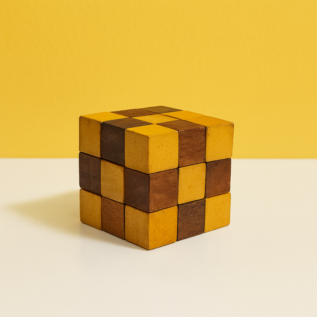 6 in 1 Wooden IQ Puzzle Set