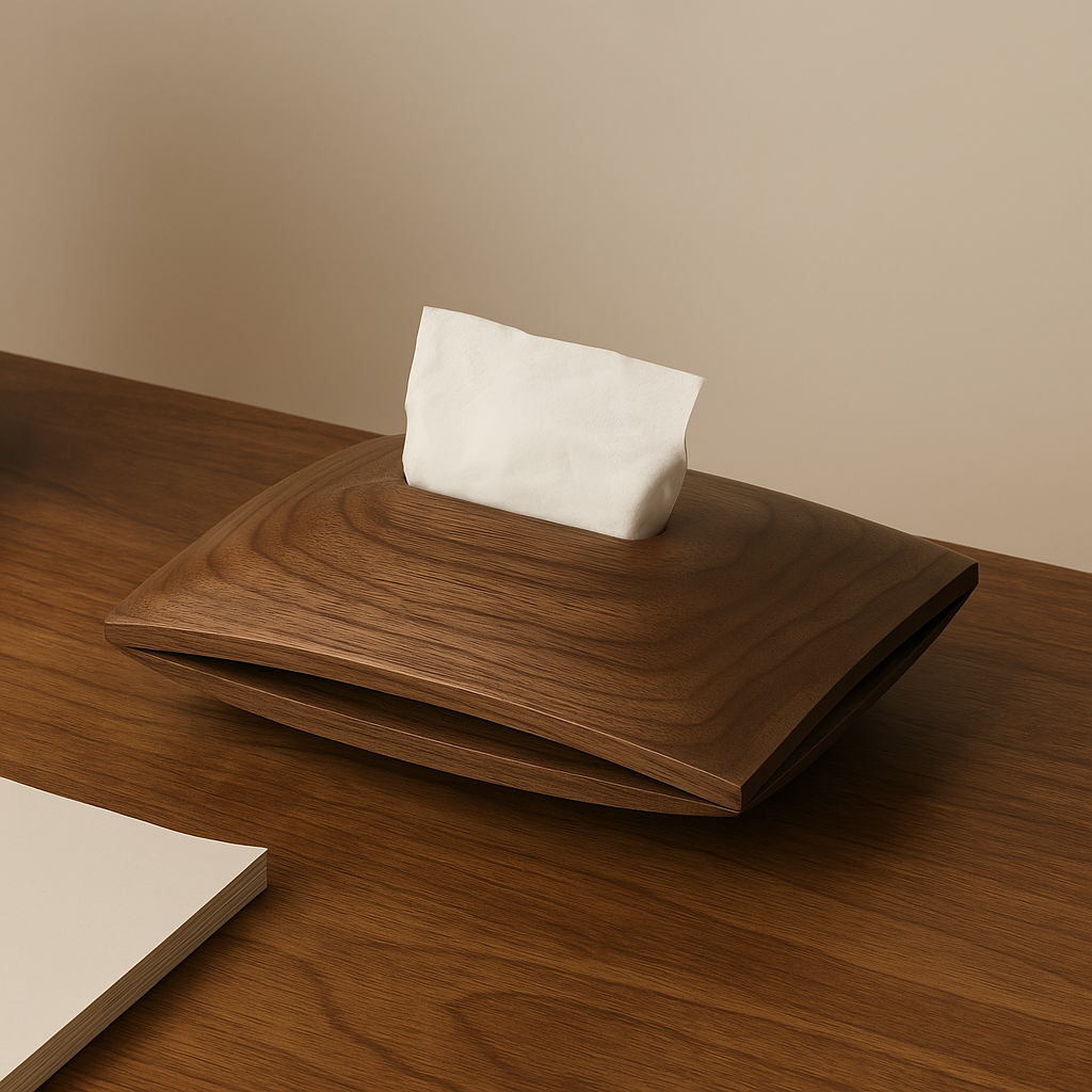 Wooden Tissue Box Dispenser