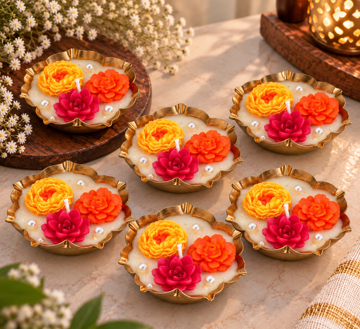 Urli Candle for Diwali - Single Design - TIMBER4