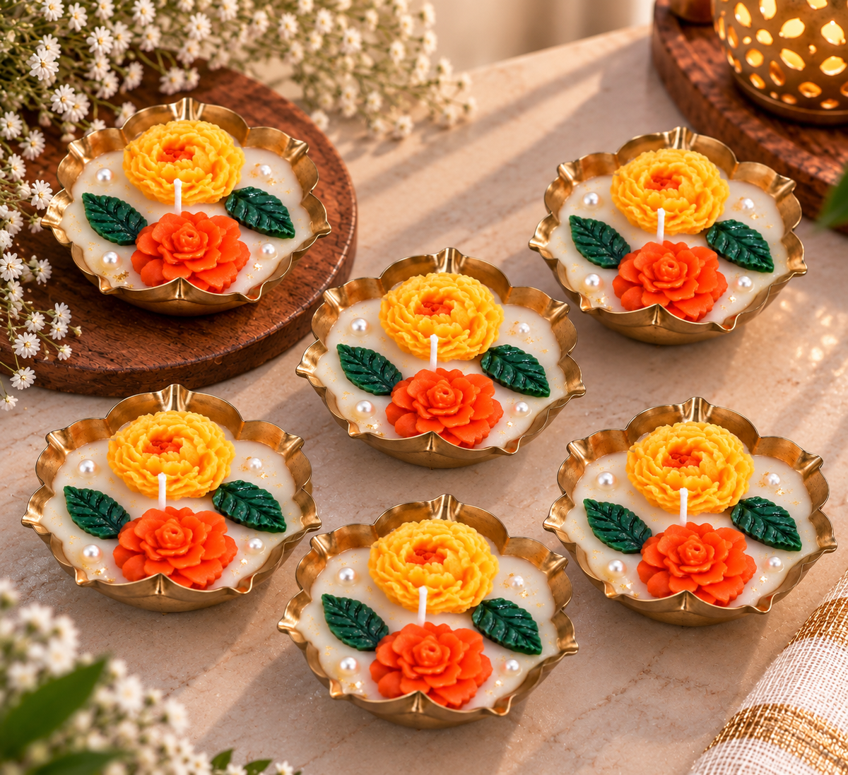 Urli Candle for Diwali - Single Design - TIMBER3