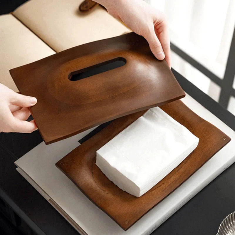 Wooden Tissue Box Dispenser