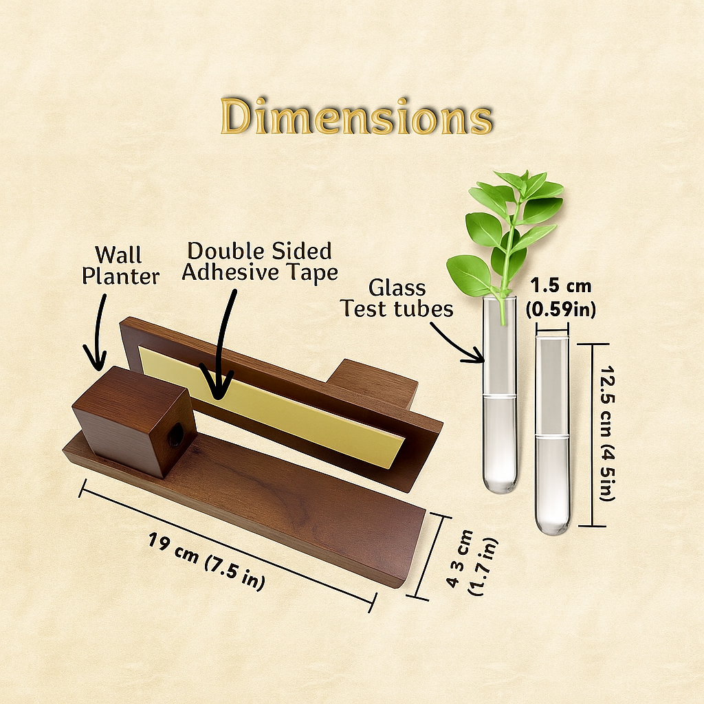 EcoVibe Wooden Planters (Set of 3)