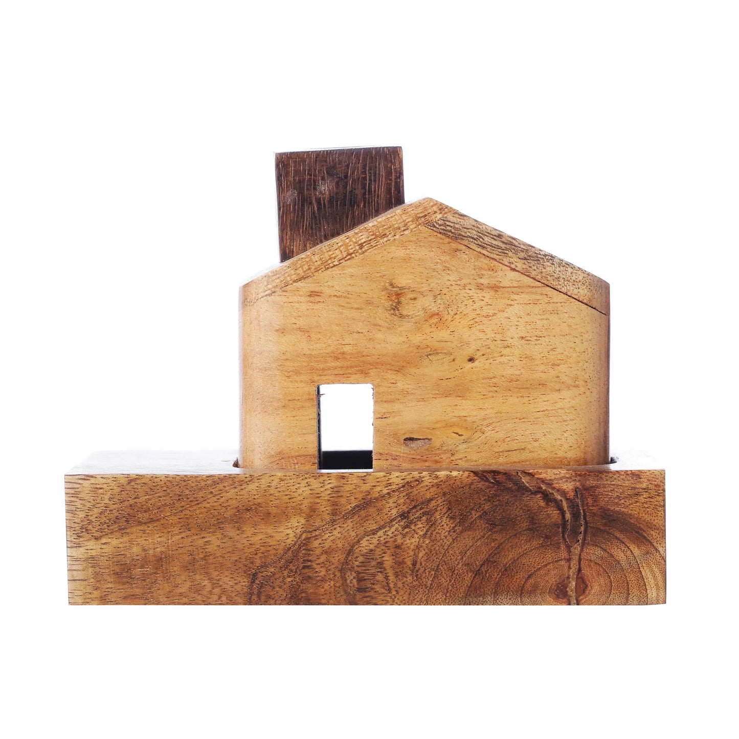 Wooden Hut Dhoop Batti Stand