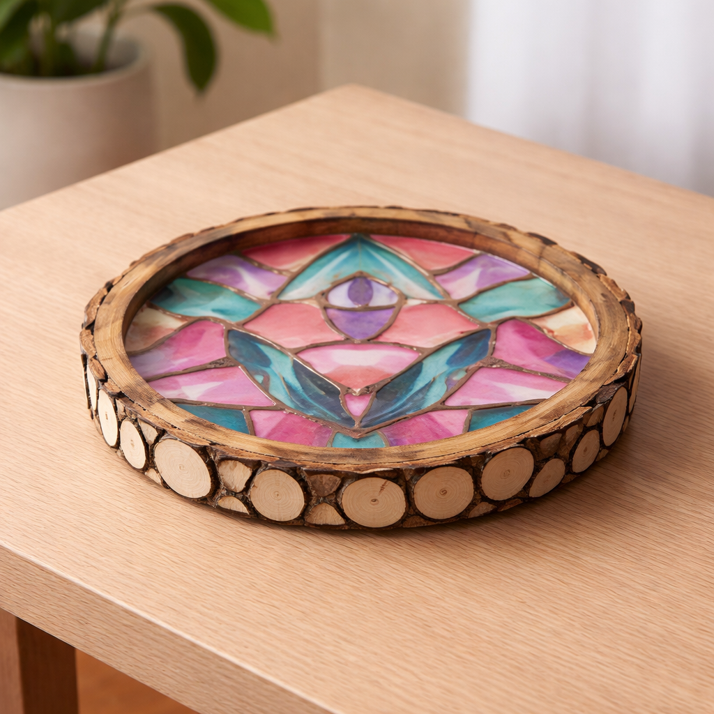 Heritage Meenakari Tray