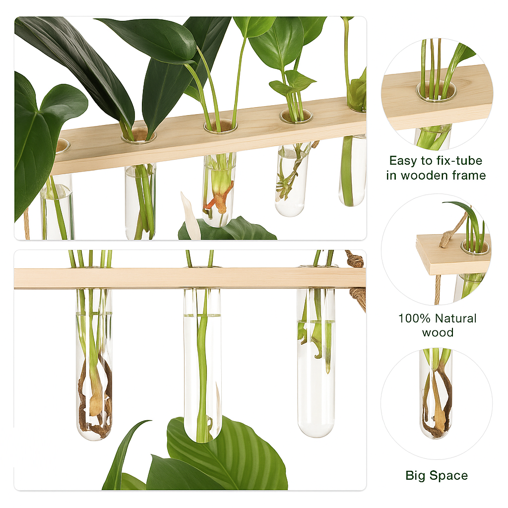 Wall Hanging Wooden Planter