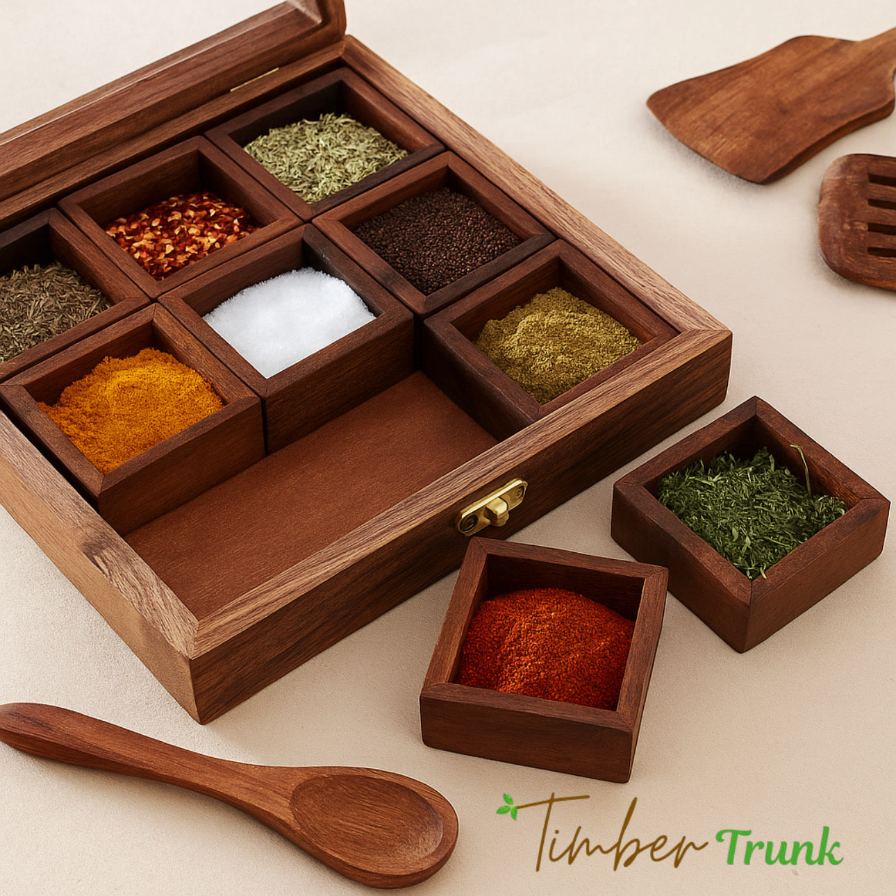 Wooden Spices Box